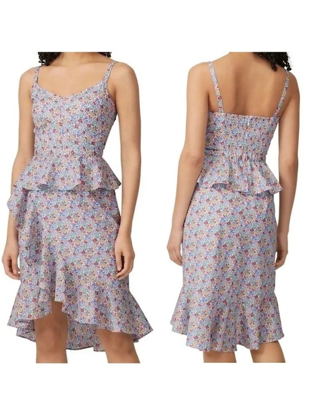 J. Crew Liberty of London Ditsy Floral Sleeveless Ruffle Dress 4